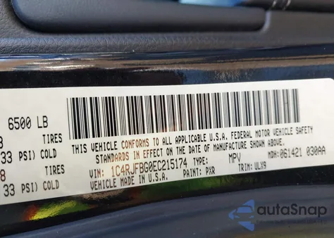 2014 Jeep Grand Cherokee Limited z USA, uszkodzony, nr VIN 1C4RJFBG0EC215174